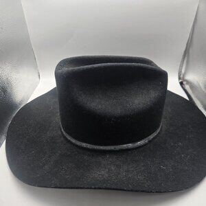 Eddy bros black cowboy hat size 7 3/8 100% wool